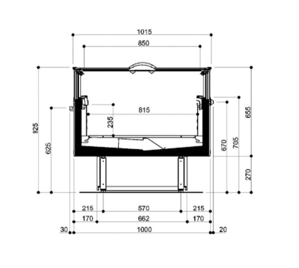 SVABA 3 NP  ​Isola refrigerata panoramica plug-in (LT-MT) - immagine 3